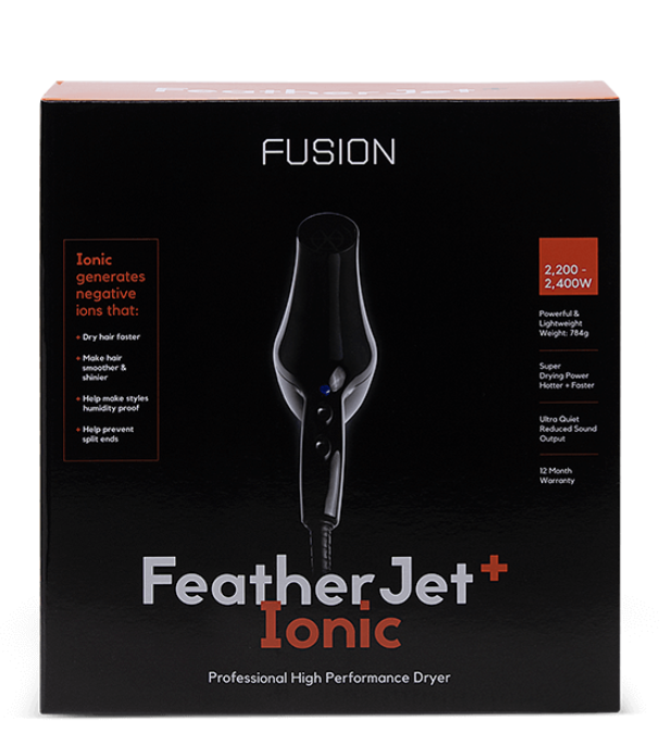 Fusion Featherjet Plus Ionic Black Dryer 2400 watts