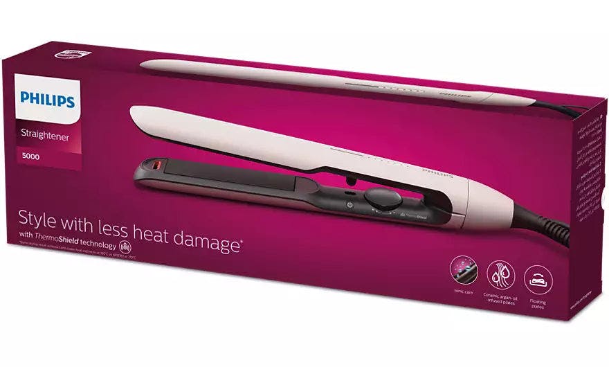 Philips Hair Straightener 5000 ThermoShield Technology - Pearl Peach