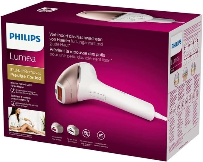 Philips Lumea Prestige IPL Hair Removal Device - White/Rose Gold