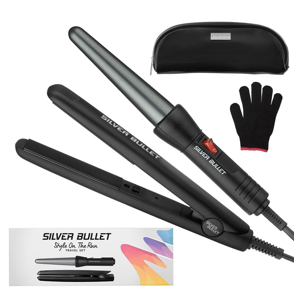 Silver Bullet Style on the Run - Mini Straightener & Conical