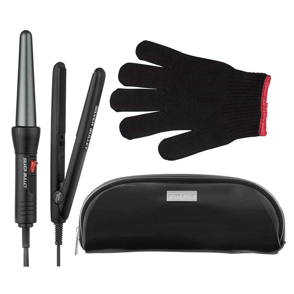 Silver Bullet Style on the Run - Mini Straightener & Conical