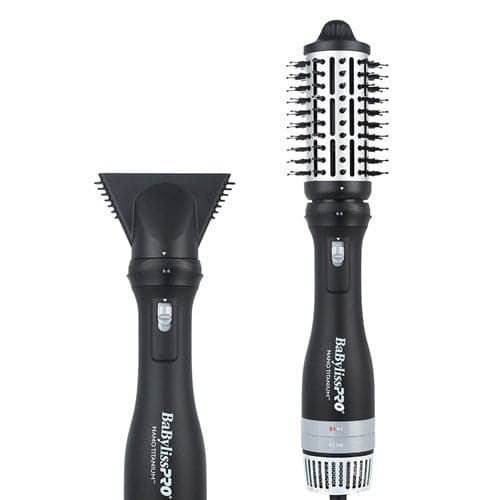 BaBylissPRO Nano Titanium Detachable 2 In 1 Hot Air Brush and Dryer