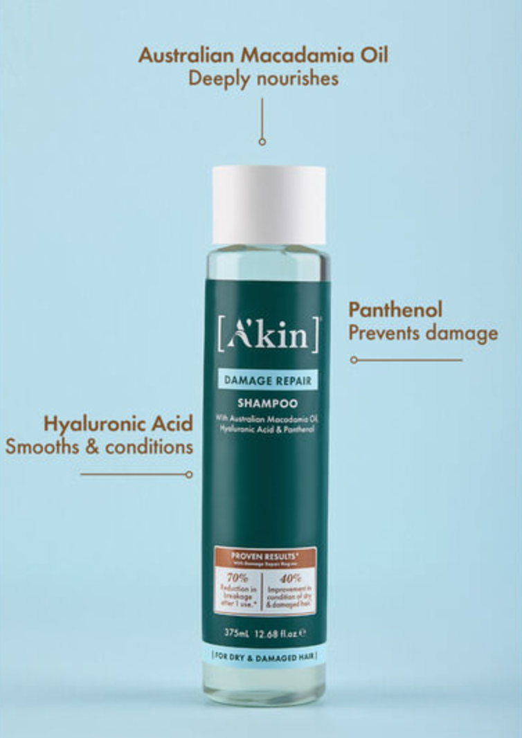 A'kin Damage Repair Shampoo 375ml