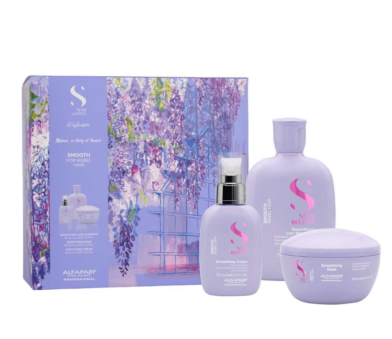 Alfaparf Milano A Story of Flowers SDL Smooth Holiday Trio Kit 2024