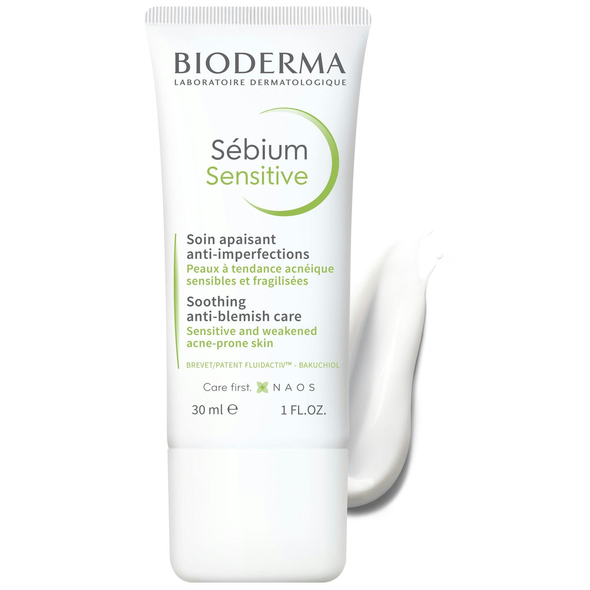 Bioderma Sebium Sensitive Soothing Anti-Blemish Moisturiser for Acne-Prone Skin 30ml