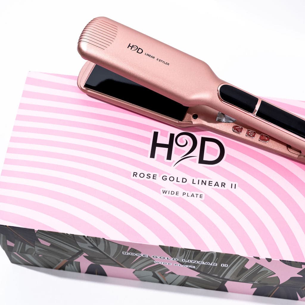 H2D Linear 11 Rose Gold Wide Hair Straightener