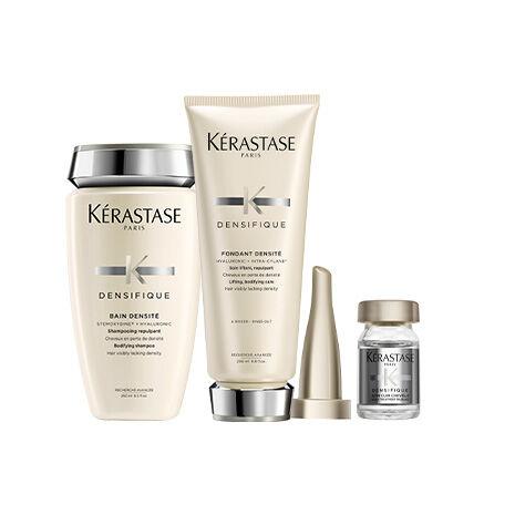 Kérastase Densifique Complete Routine For Hair Density with 
Hyaluronic Acid Bundle