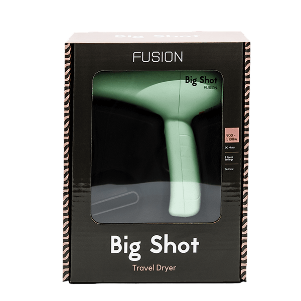 Fusion Big Shot Travel Teal Dryer 1100 watts