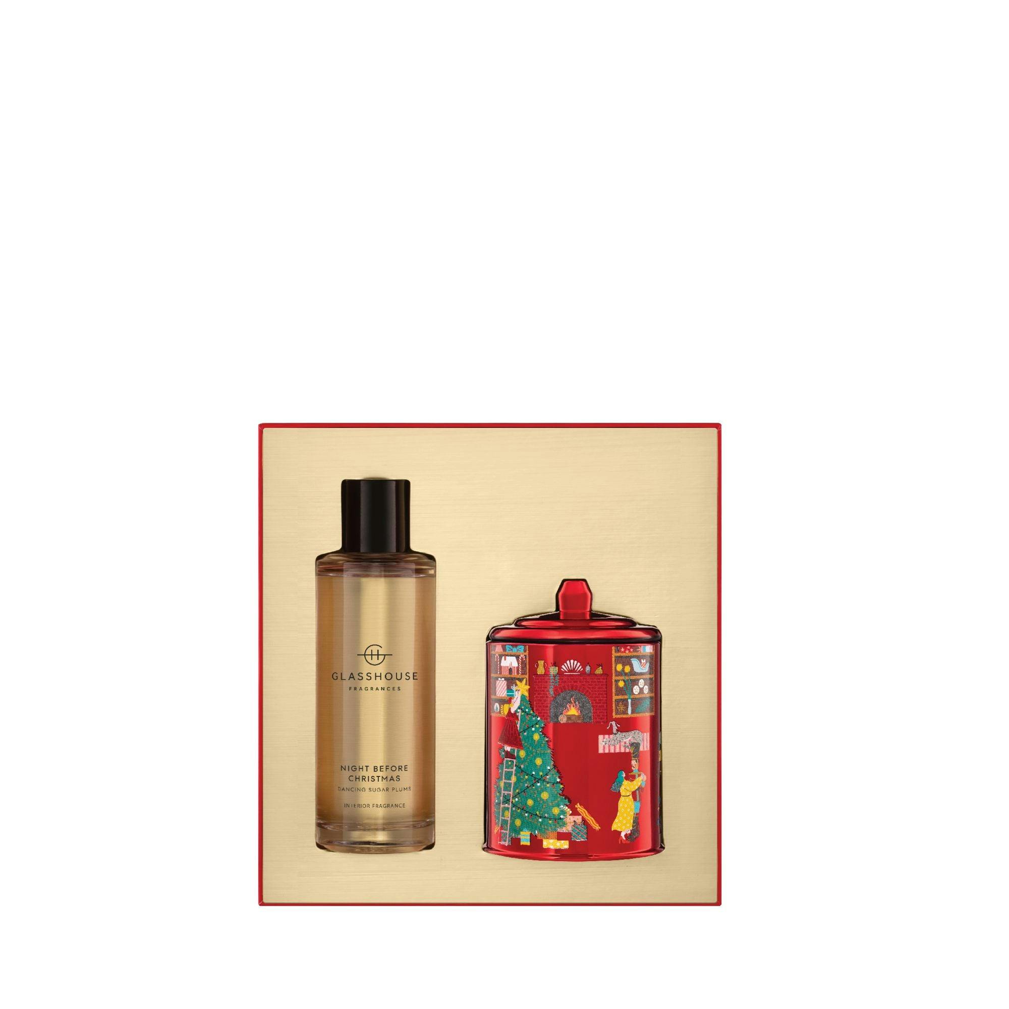 Glasshouse Fragrances NIGHT BEFORE CHRISTMAS Interior Fragrance Gift Set