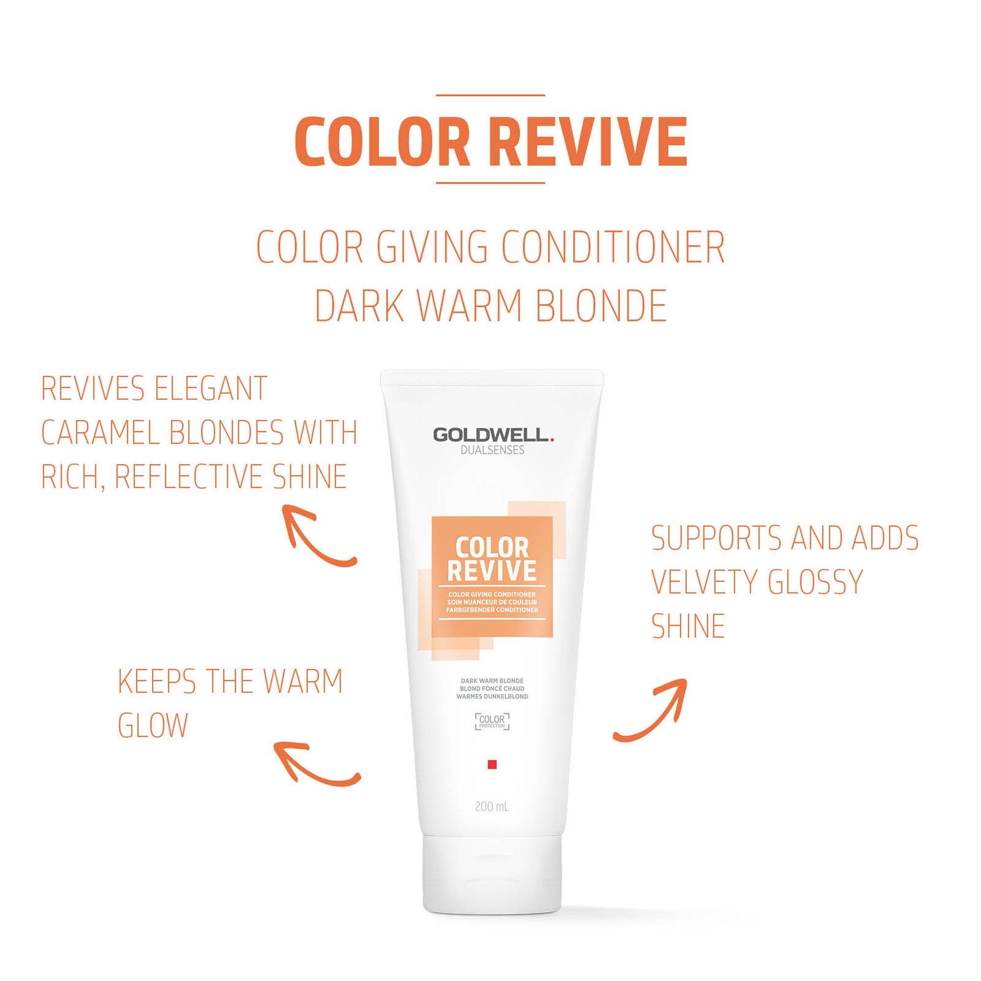 Goldwell Dualsenses Color Revive Conditioner - Dark Warm Blonde 200ml