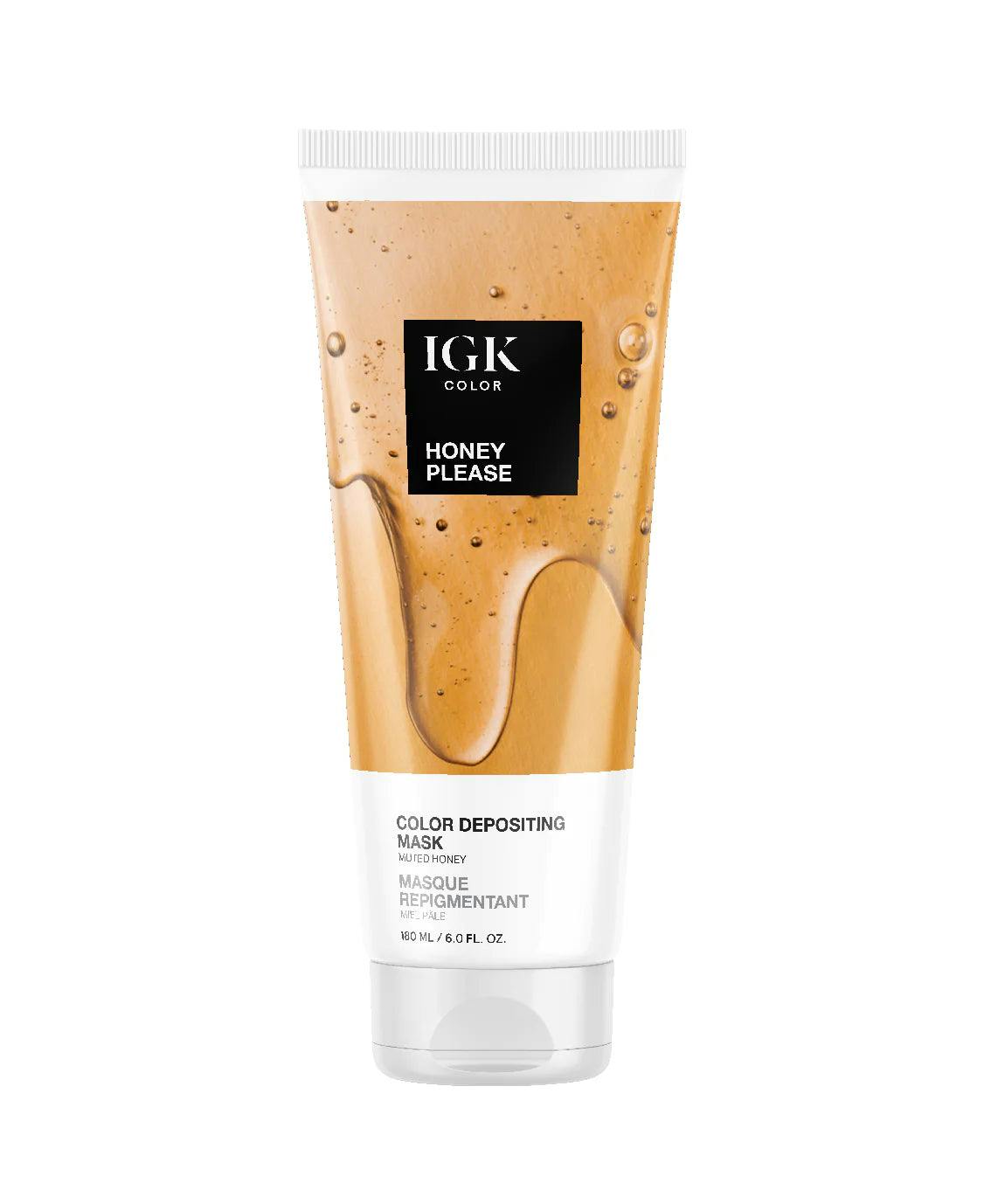 IGK Color Depositing Mask Honey Please - Muted Honey 180ml