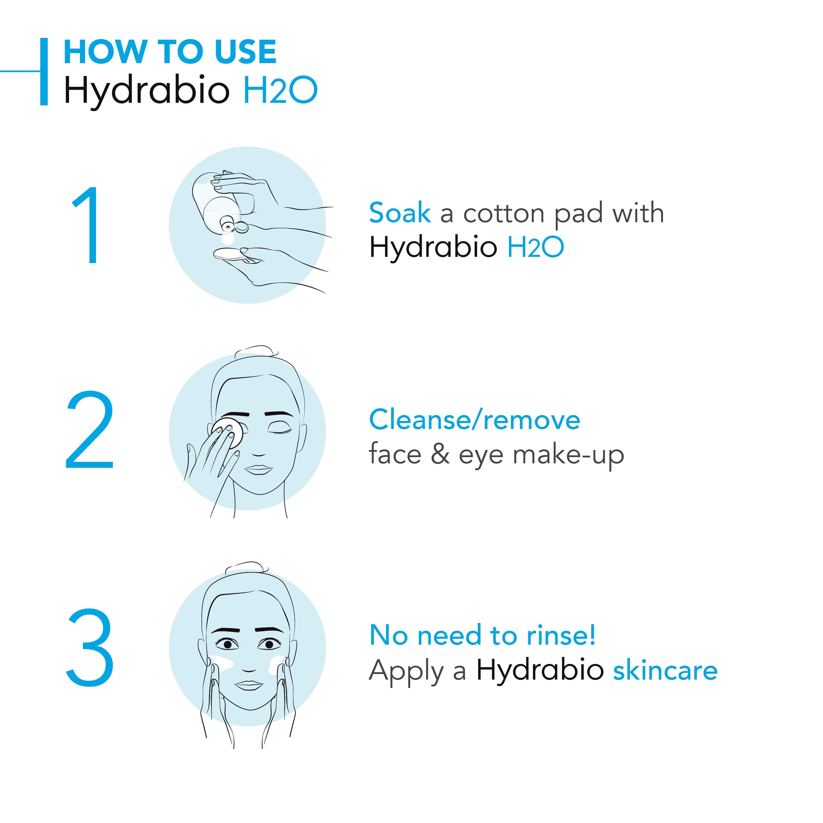 Bioderma Hydrabio H2O Hydrating Micellar Water Cleanser for Dehydrated Skin 100ml