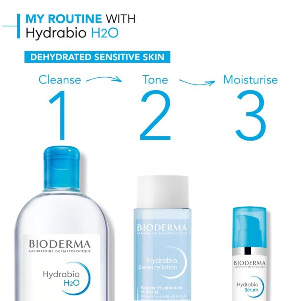 Bioderma Hydrabio H2O Hydrating Micellar Water Cleanser for Dehydrated Skin 100ml