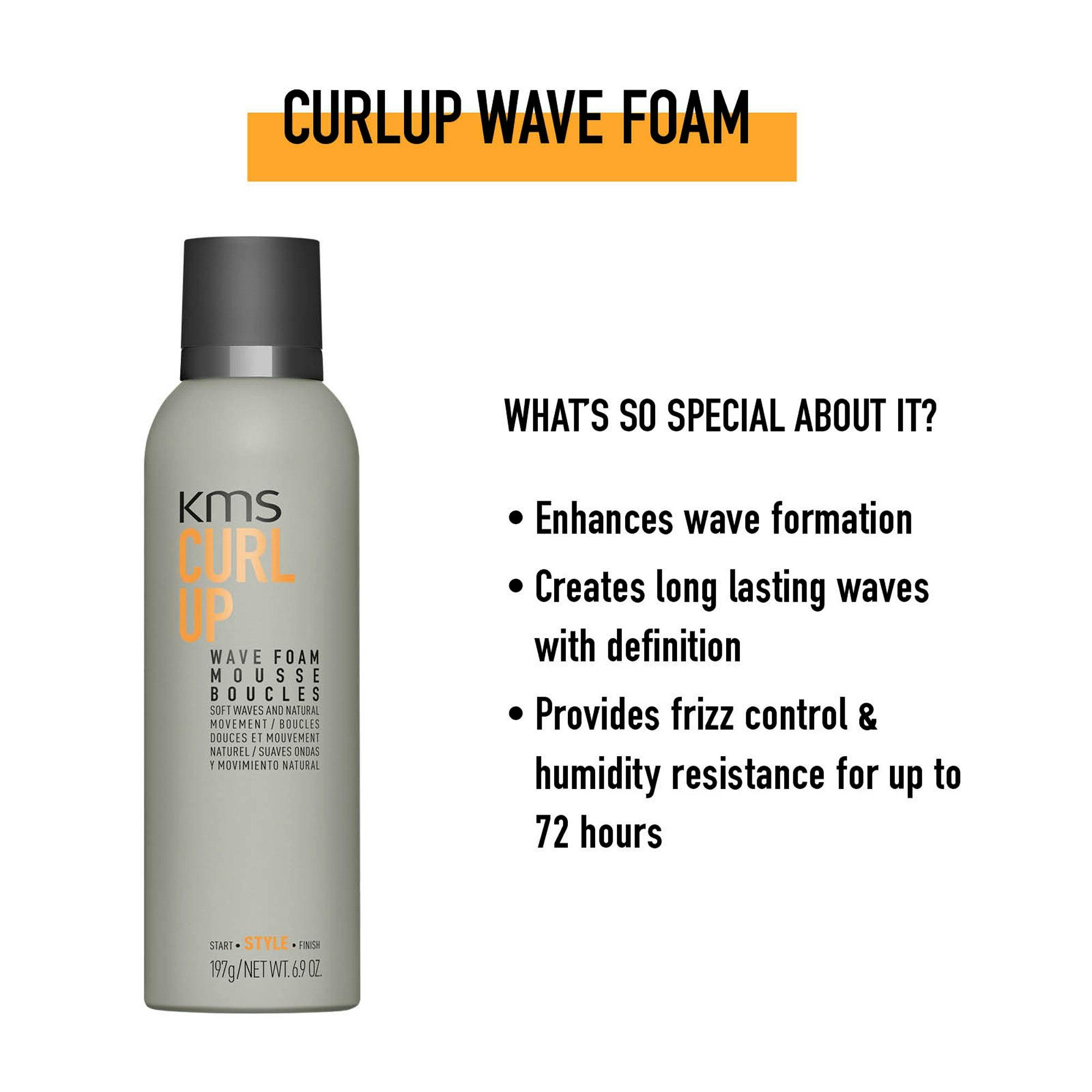 KMS Curl Up Wave Foam 200g