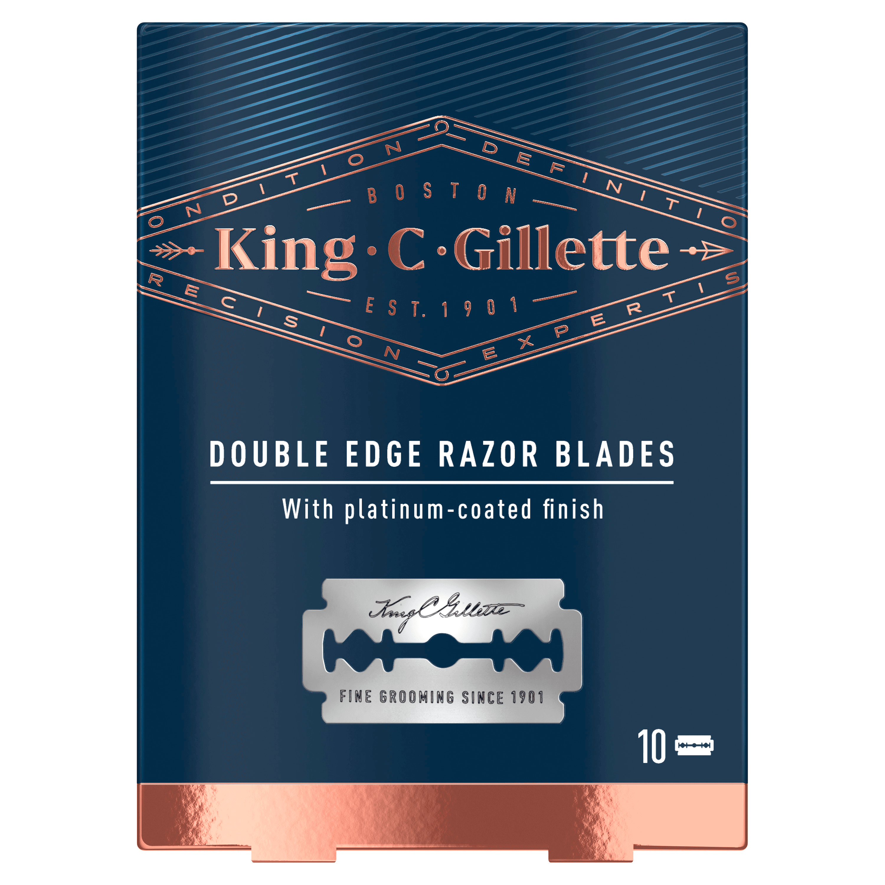 King C. Gillette Double Edge Razor + 10 Razor Blades