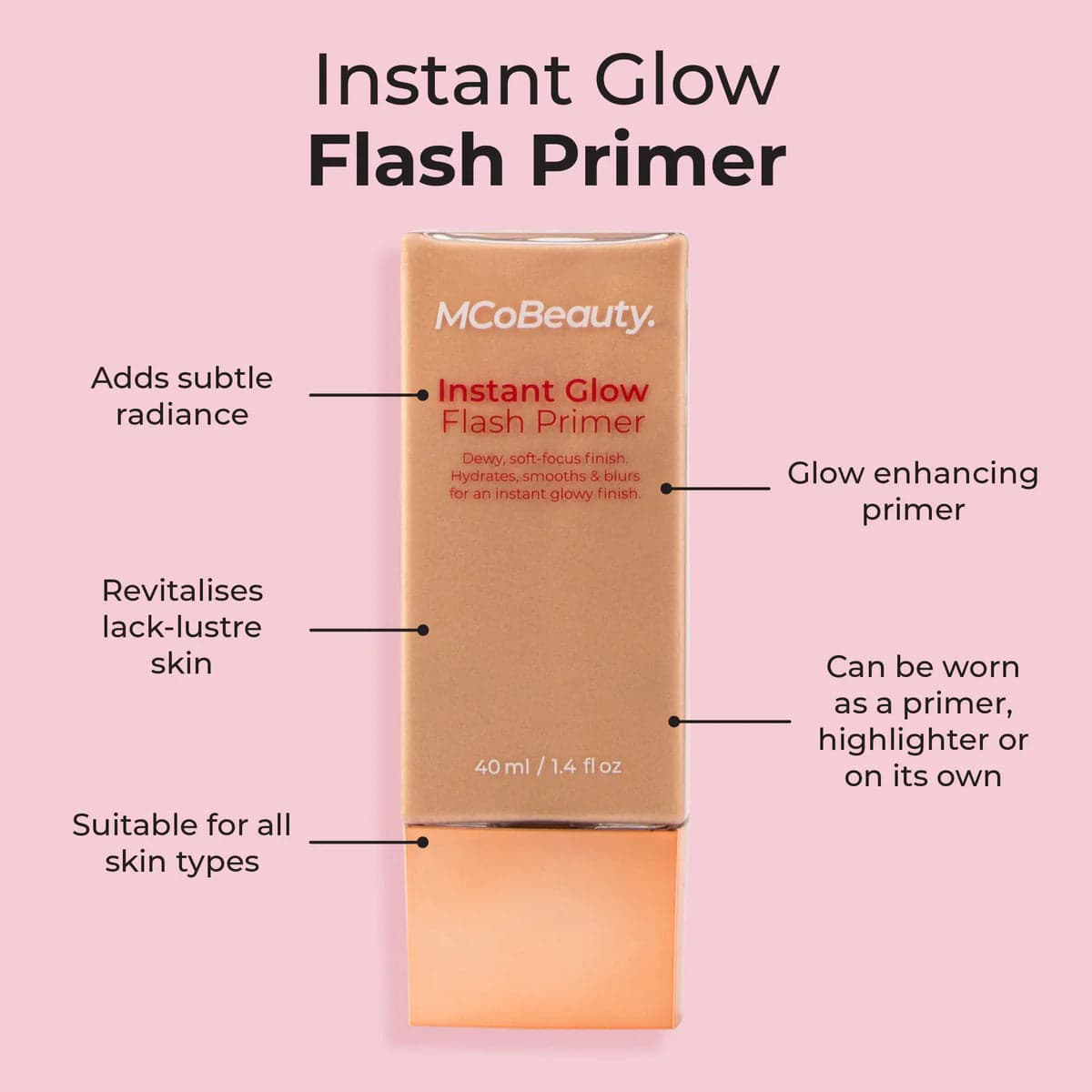 MCoBeauty Instant Glow Flash Primer 40ml