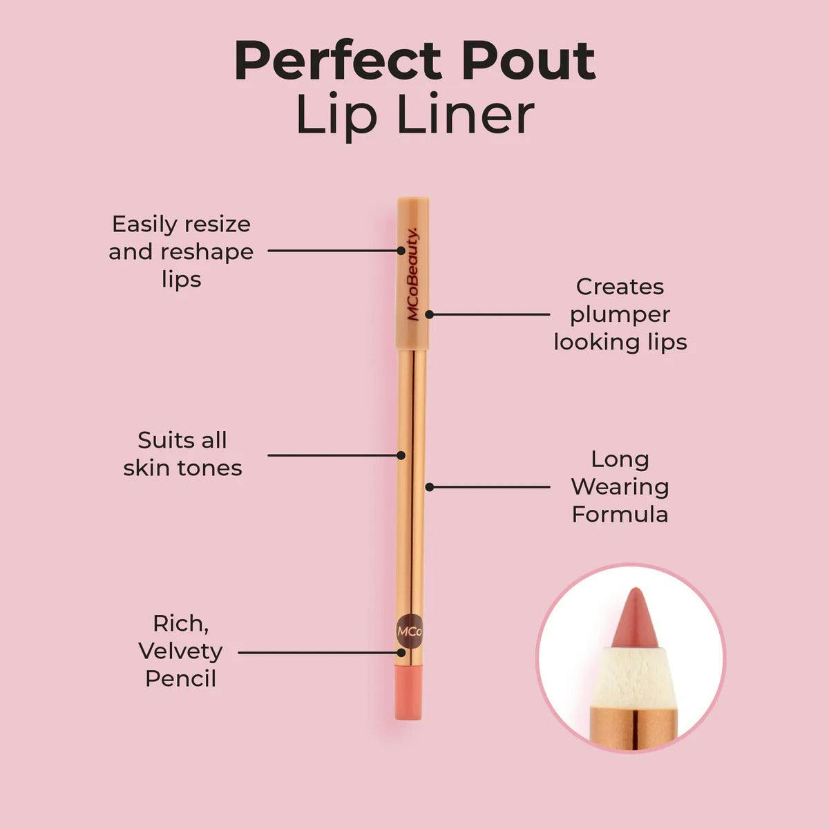 MCoBeauty Perfect Pout Lip Liner - Rose Saturn 1.3g