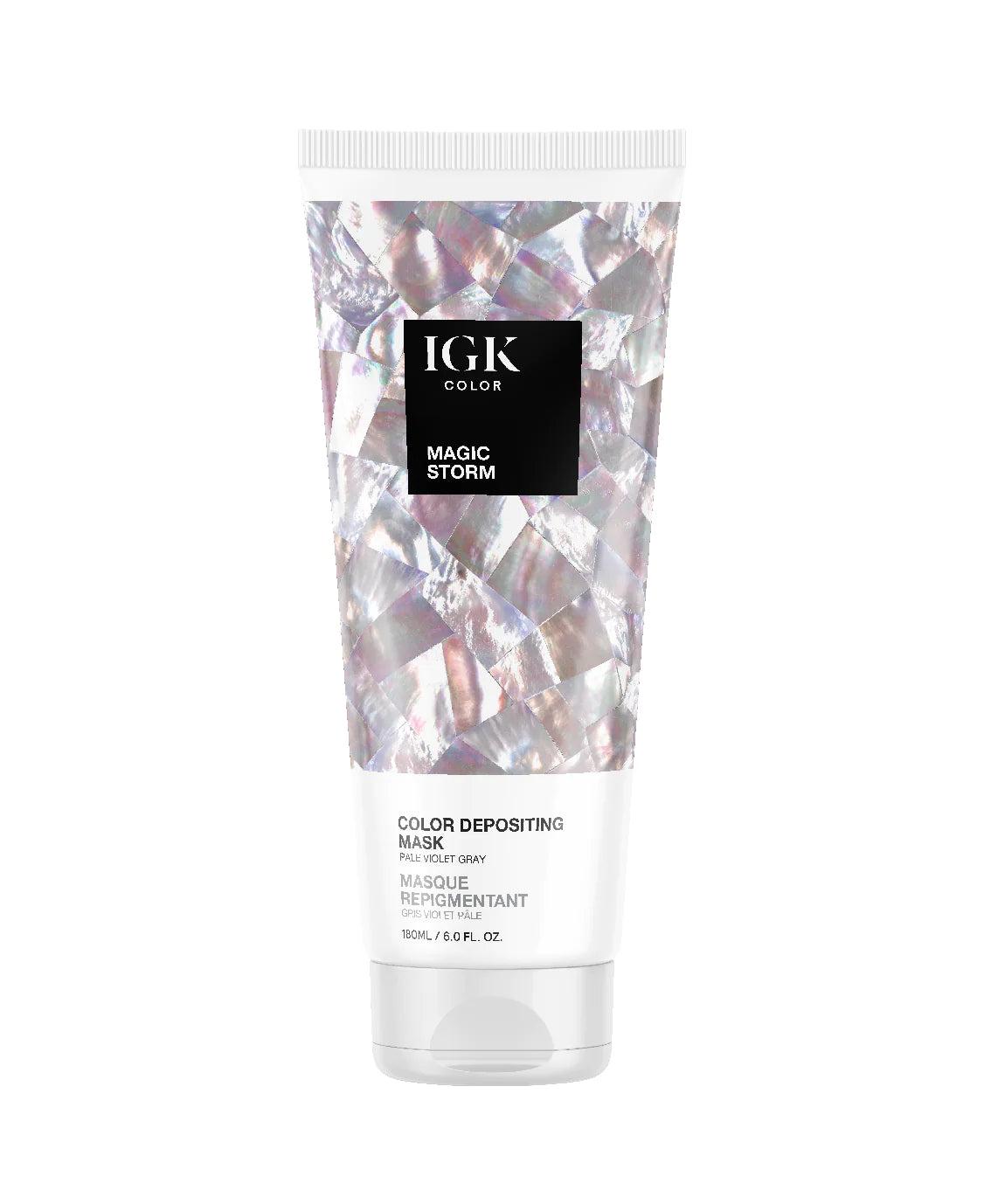 IGK Color Depositing Mask Magic Storm - Pale Violet Gray 180ml