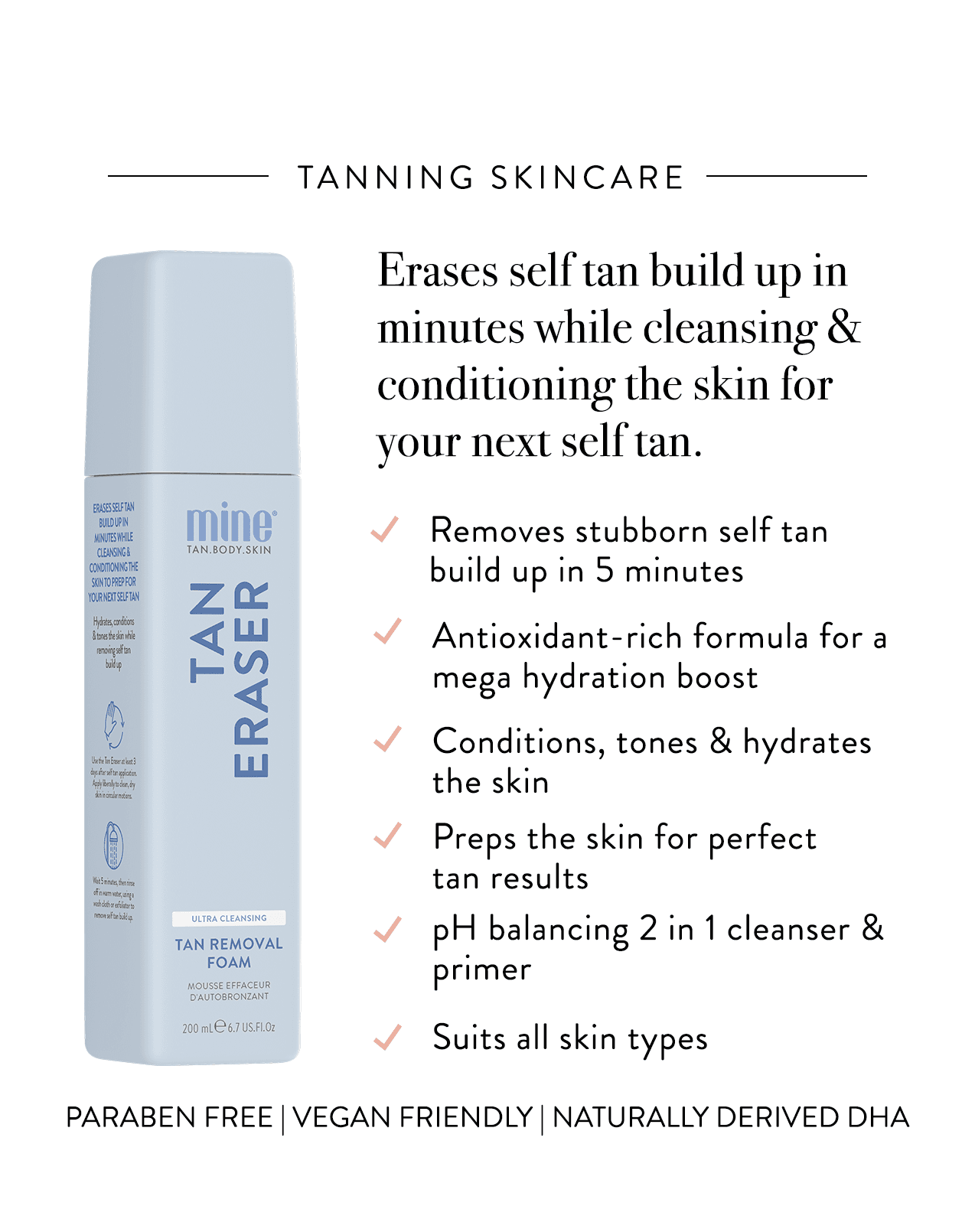 Minetan Cleansing Tan Eraser 200ml