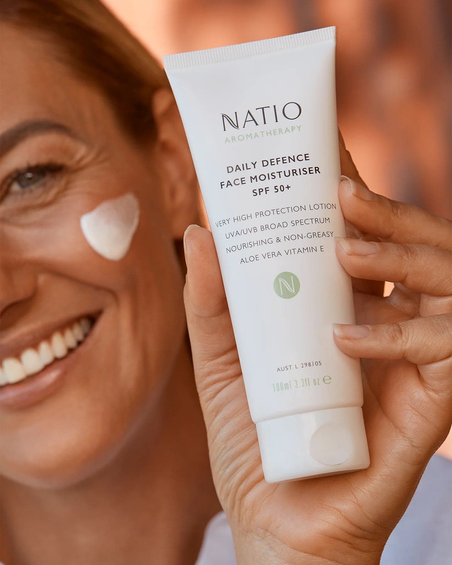 Natio Daily Defence Face Moisturiser SPF 50+ 100ml