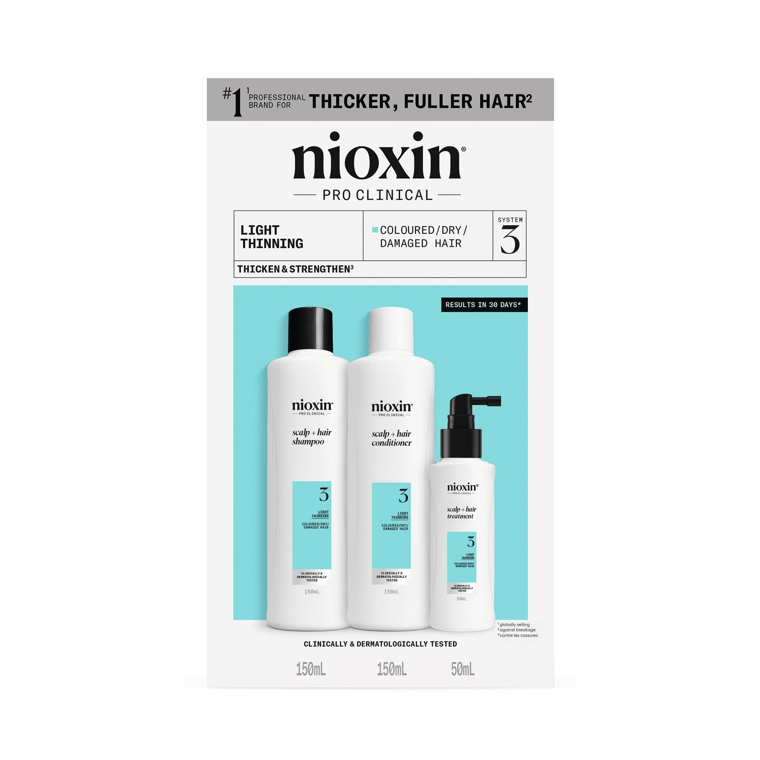 Nioxin Scalp + Hair Thickening System 3 Starter Trial Kit