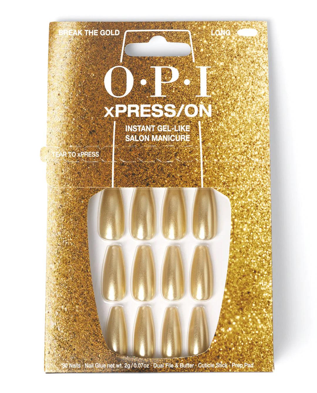 OPI xPRESS/ON Break the Gold