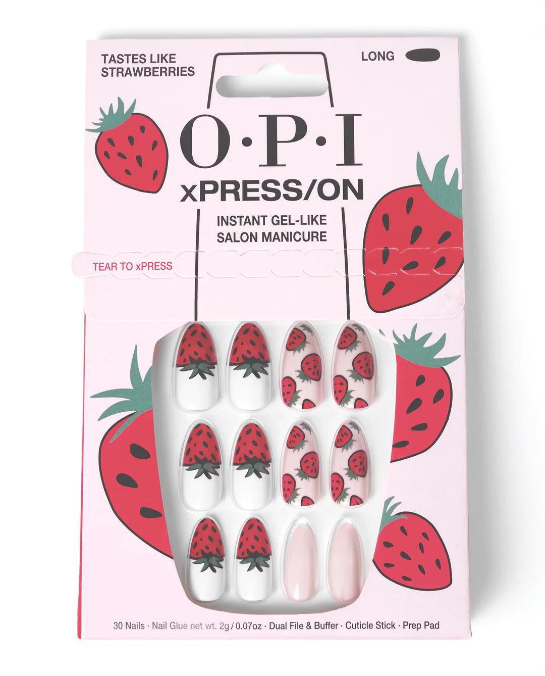 OPI xPRESS/ON Tastes Like Strawberries