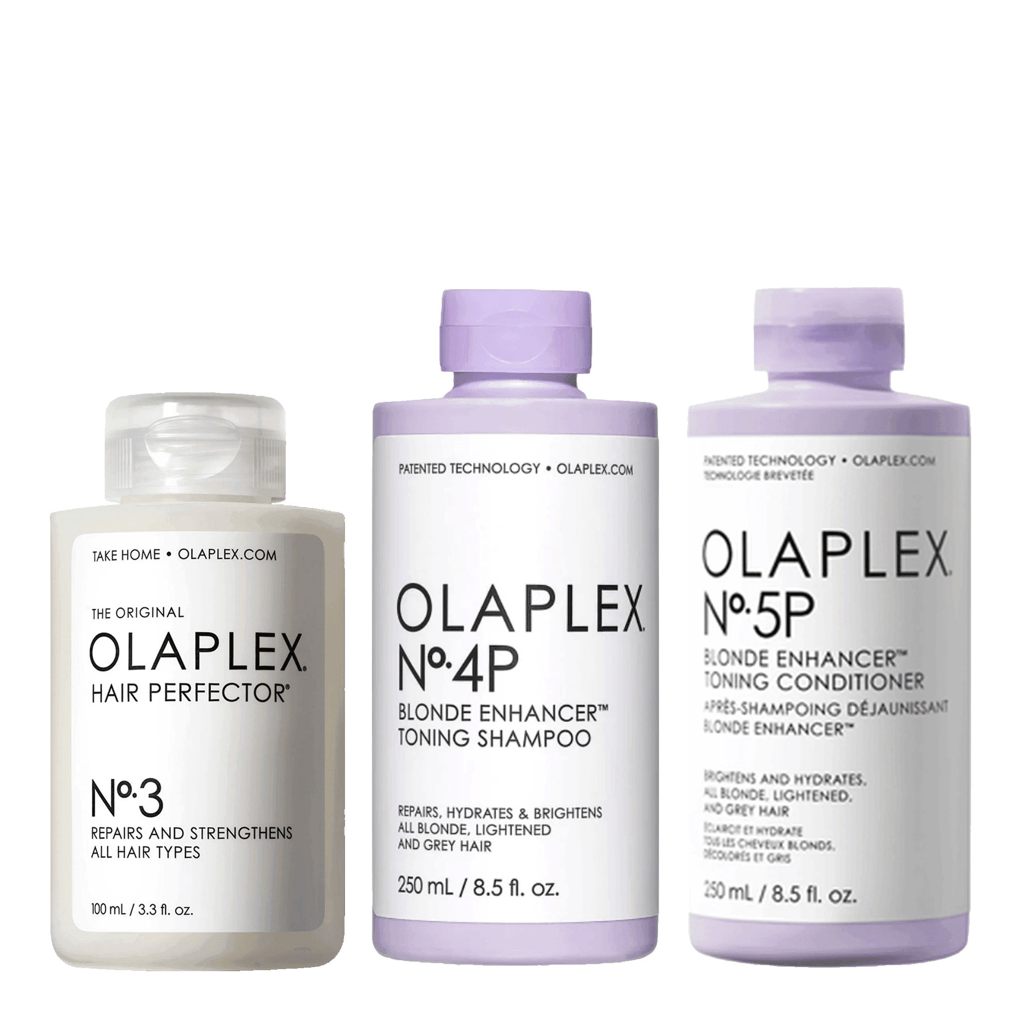 Olaplex Blonde and Grey Hair Strengthening Bundle