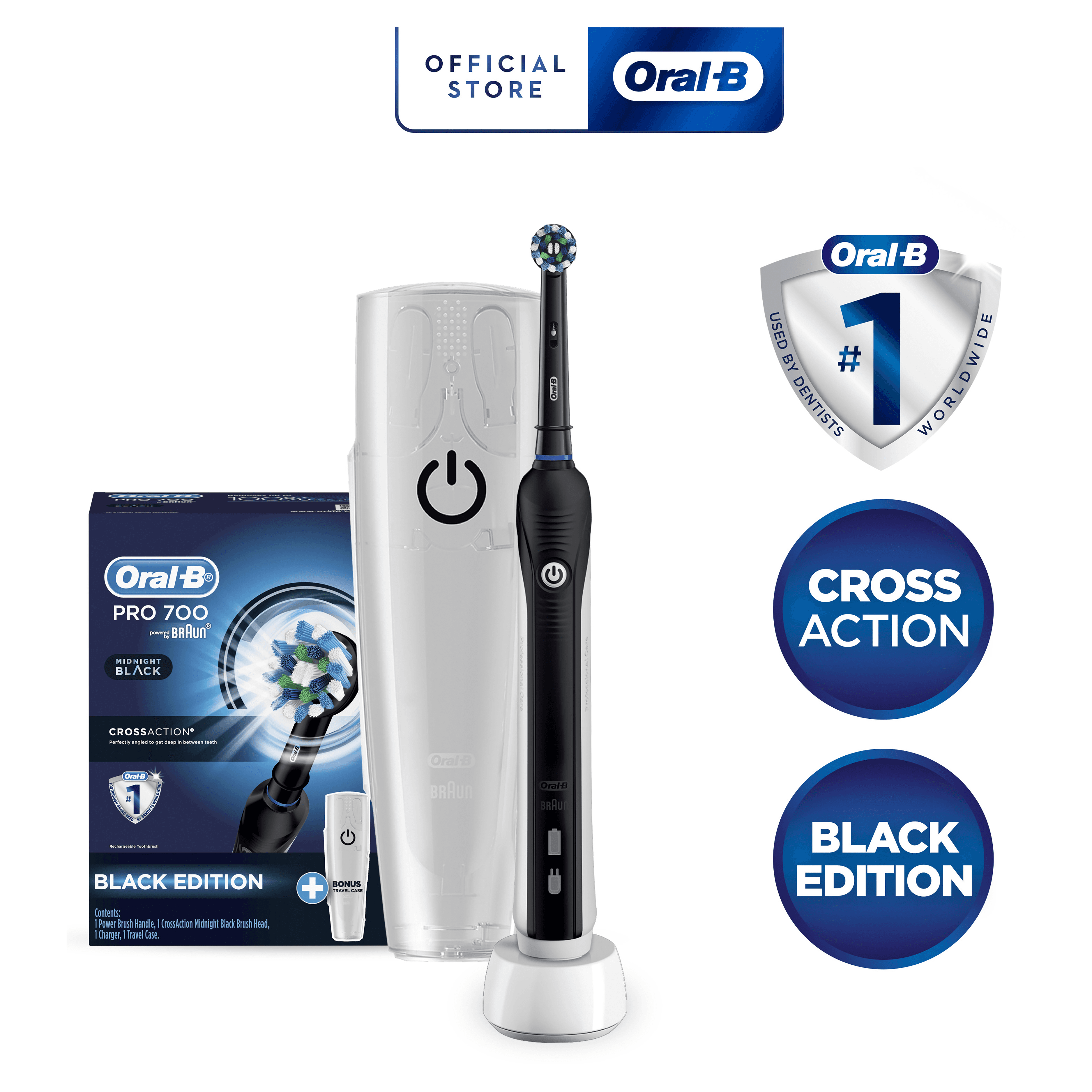 Oral-B Pro 700 Electric Toothbrush BLACK