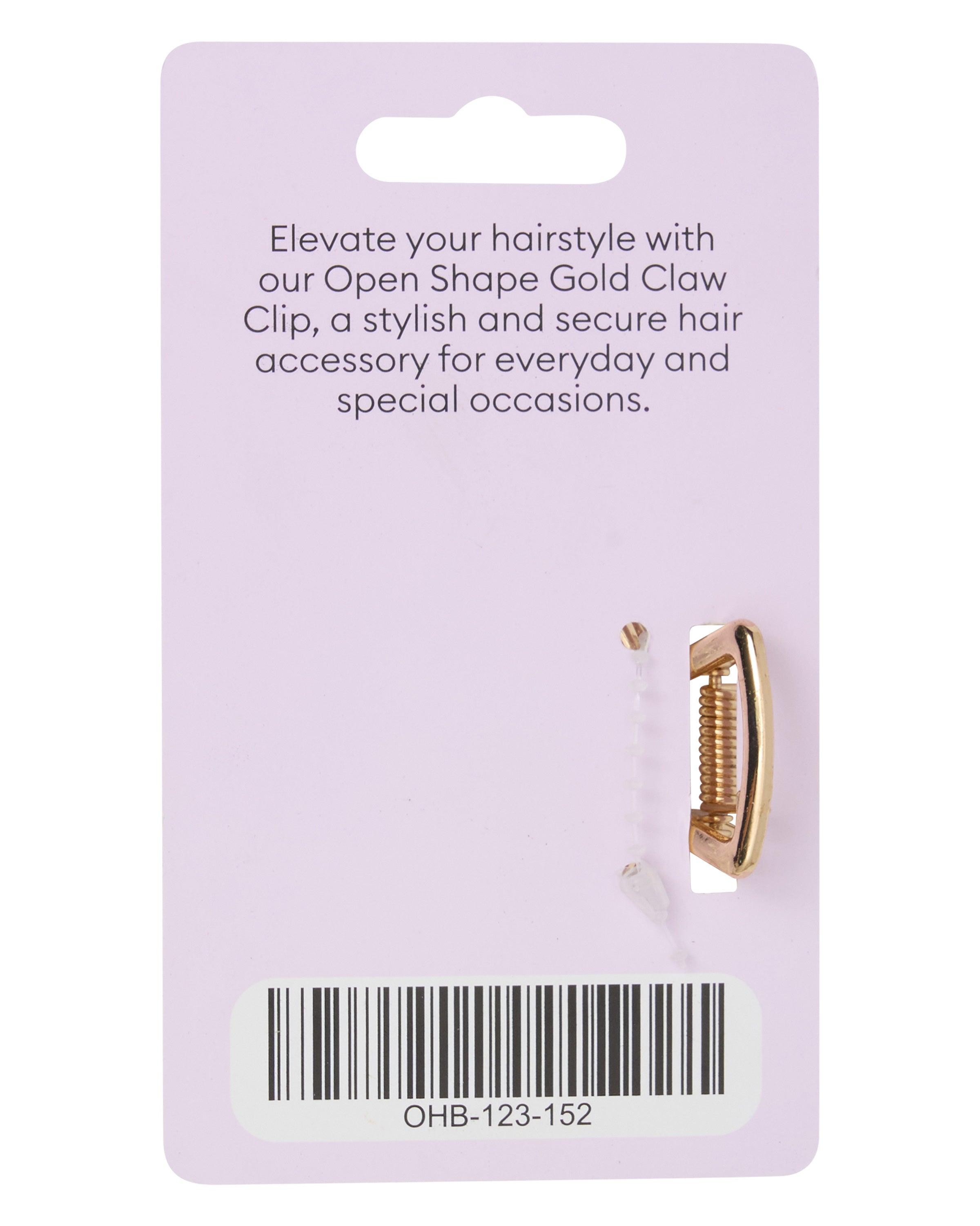 Oz Hair and Beauty Essentials Metal Claw Clip - Gold