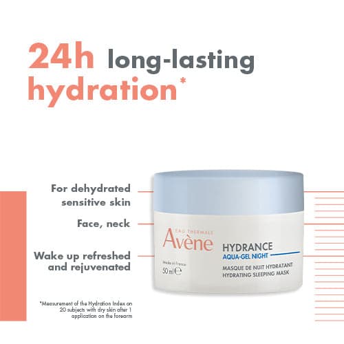 Avène Hydrance Hydrating Sleeping Mask 50ml - Night Moisturiser for Dehydrated Skin