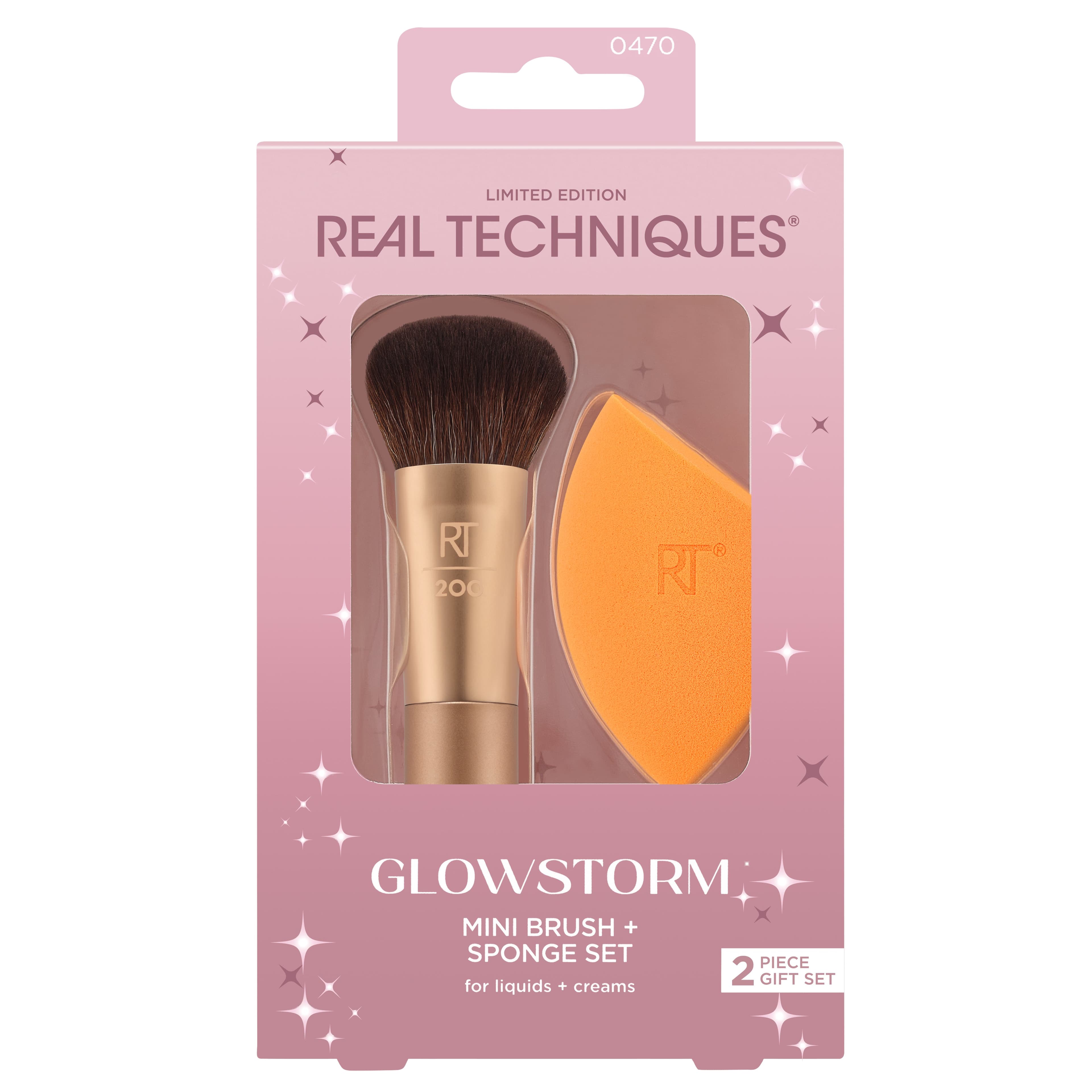 Real Techniques Glowstorm Mini Brush & Sponge Kit Pack