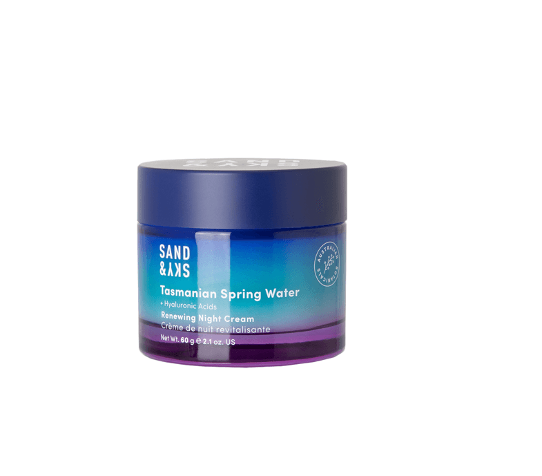 Sand & Sky Tasmanian Spring Water - Renewing Night Cream 60g