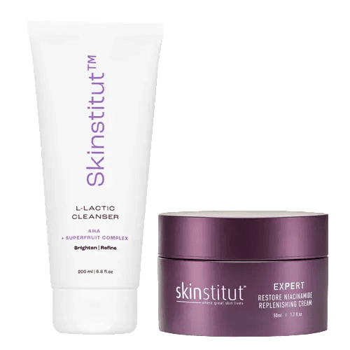 Skinstitut L-Lactic Cleanser and Expert Restore Cream Bundle