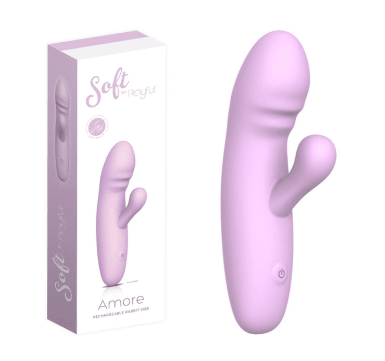 Soft by Playful Amore Rechargeable Rabbit Vibrator