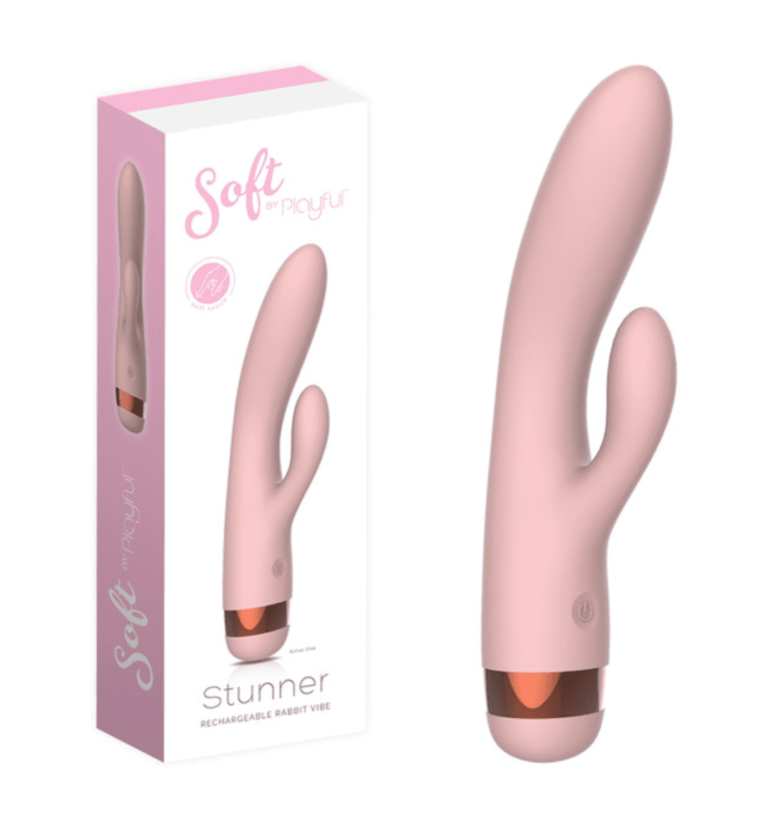 Soft by Playful Stunner Rechargeable Rabbit Vibrator