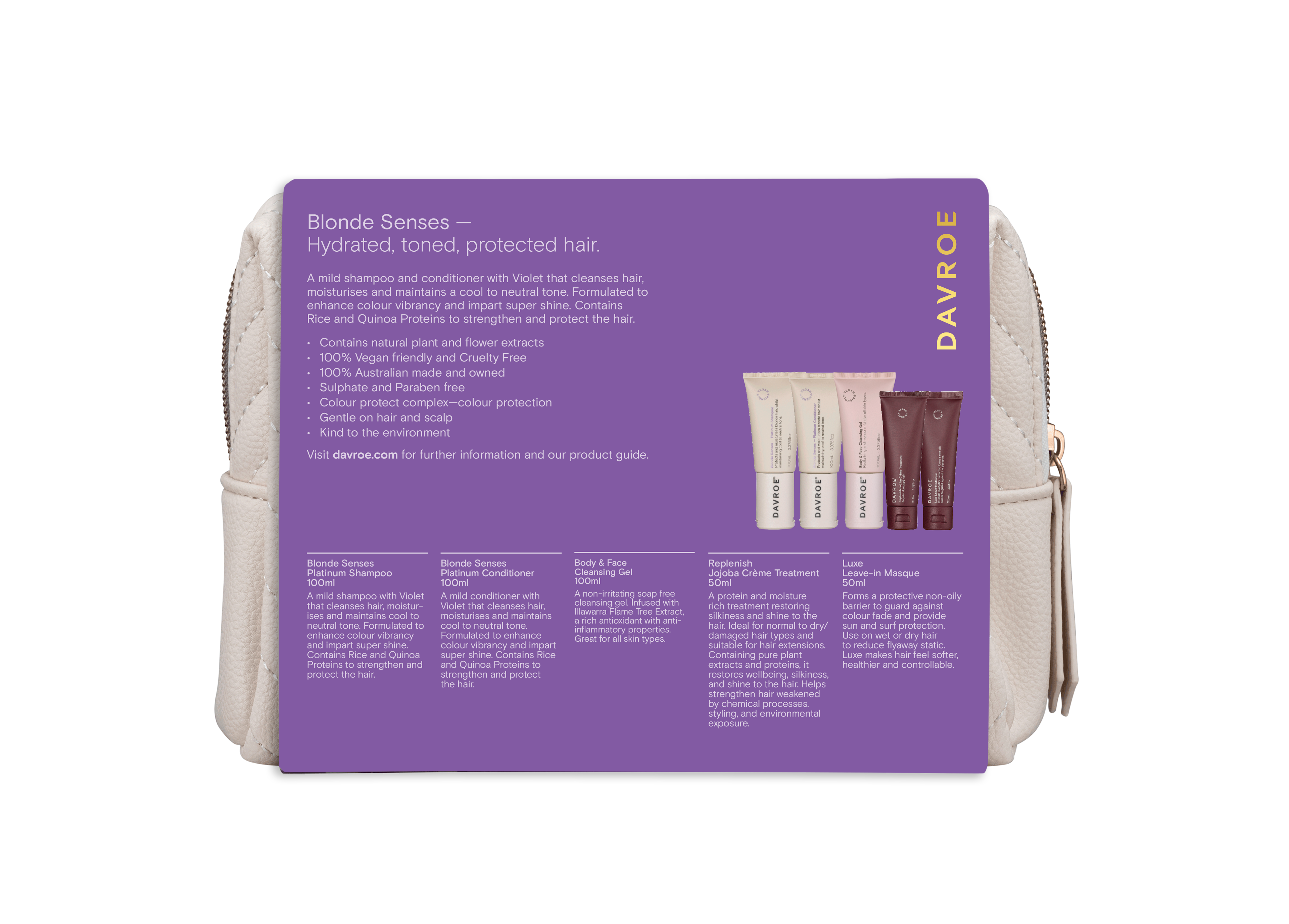 Davroe Blonde Holiday Travel Pack