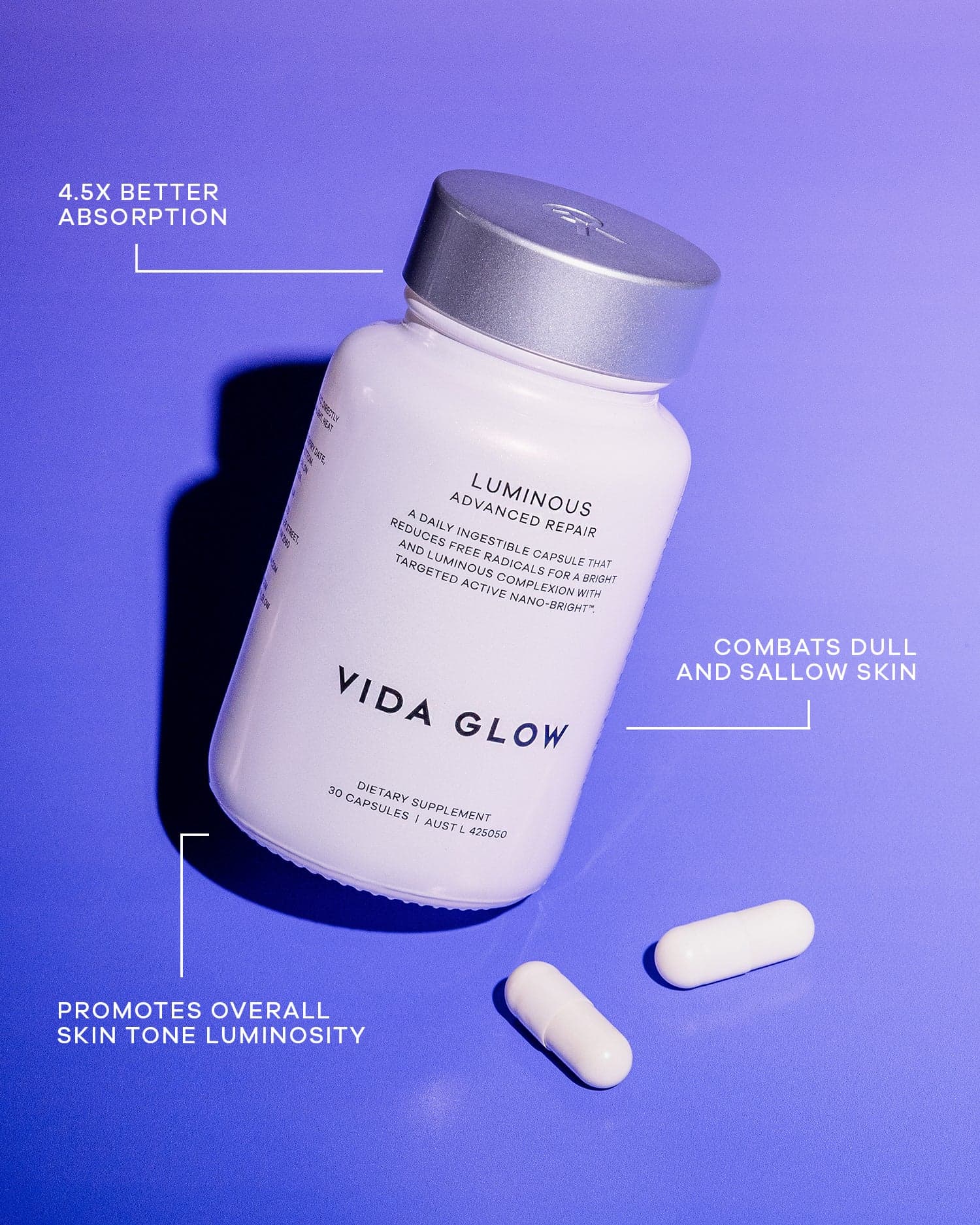 Vida Glow Luminous - 30 Capsules