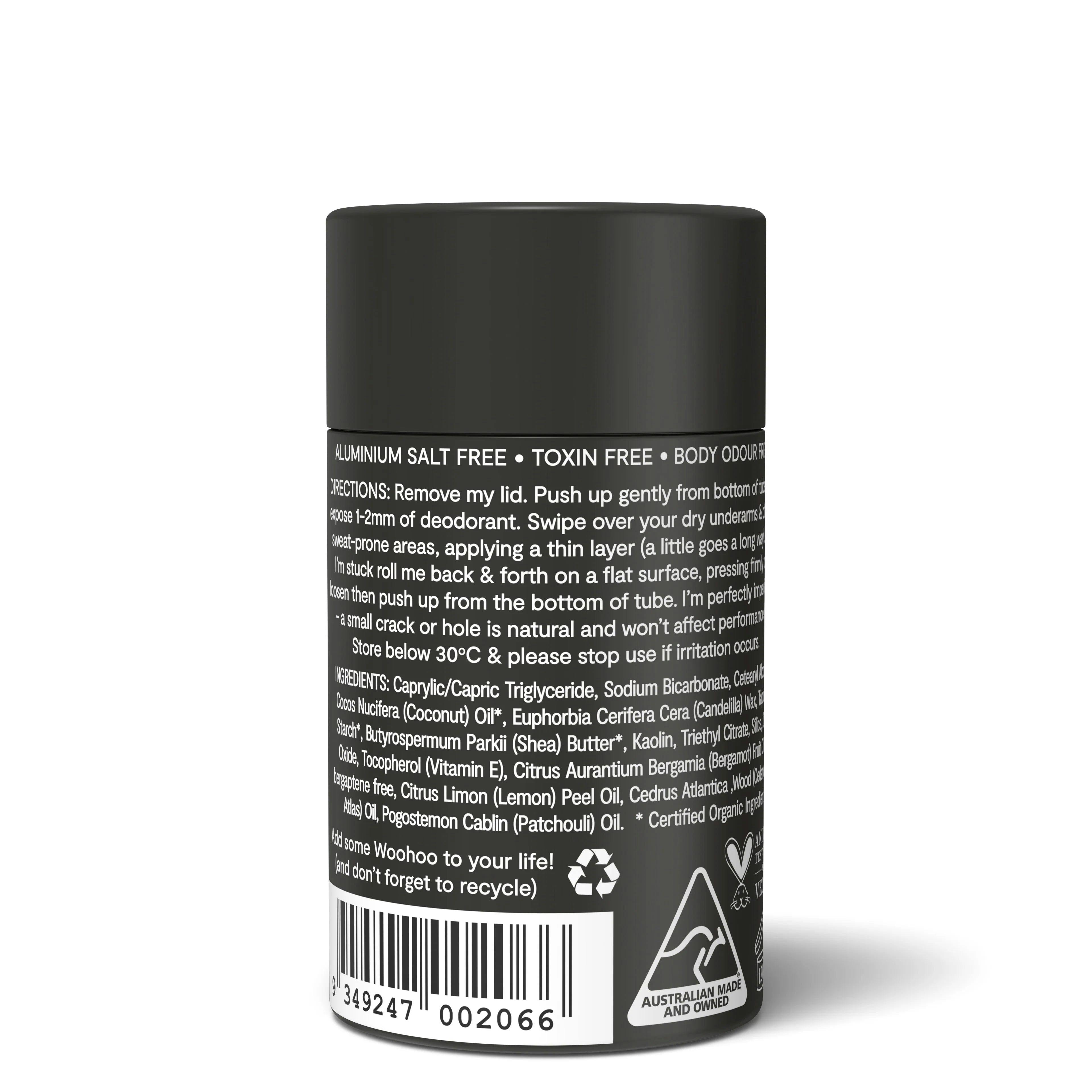 WOOHOO Deodorant & Anti-Chafe Stick Tux (Extra Strength) 60g