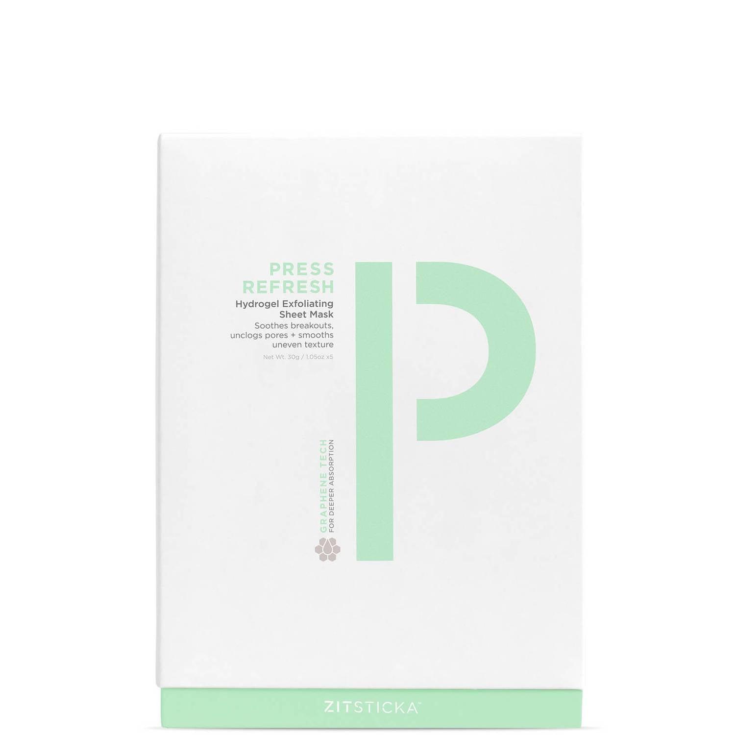 ZitSticka Press Refresh Hydrogel Exfoliation Sheet Mask