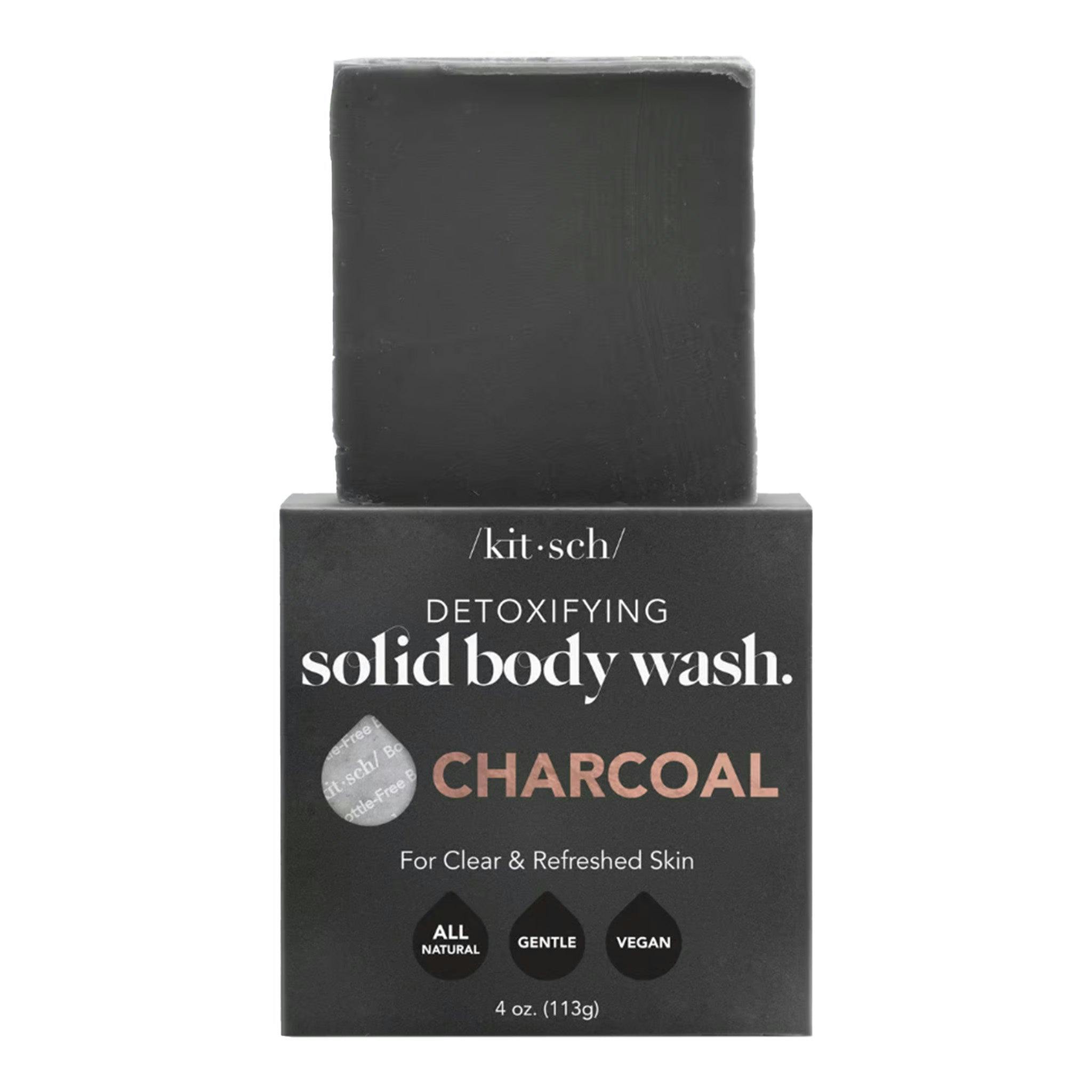 Kitsch Detoxifying Solid Body Wash 124g - Charcoal