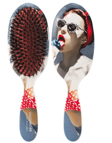 Brushworx Artists and Models Oval Cushion Hair Brush - Bubblegum Pop Ice