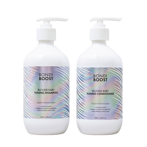 Bondi Boost Blonde Baby Toning Shampoo and Conditioner 500ml Bundle