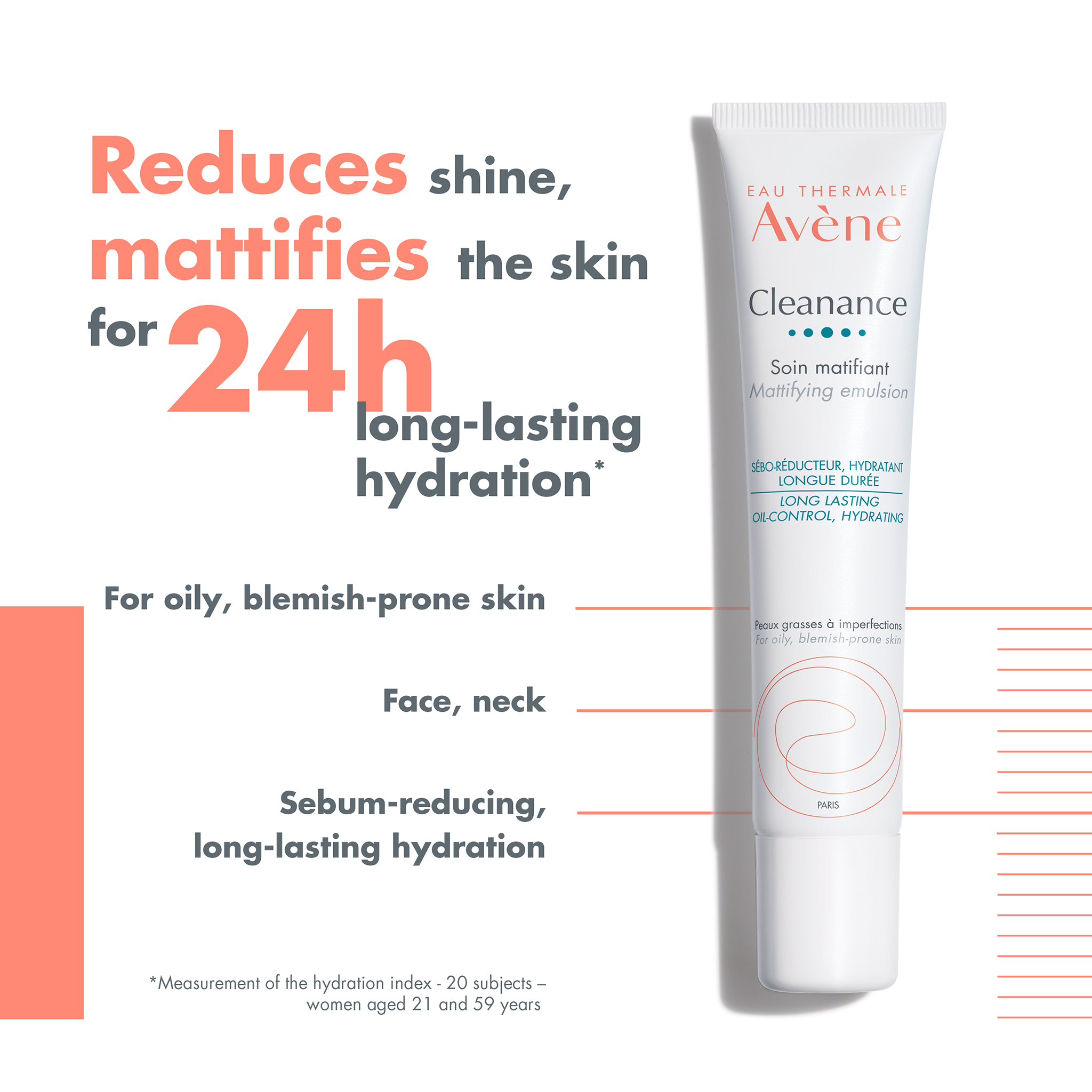 Avène Cleanance Mattifying Emulsion 40ml - Moisturiser for Oily Skin