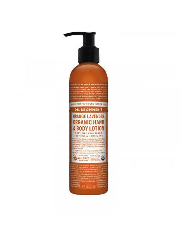 Dr. Bronner's Organic Hand & Body Lotion Orange Lavender 237ml