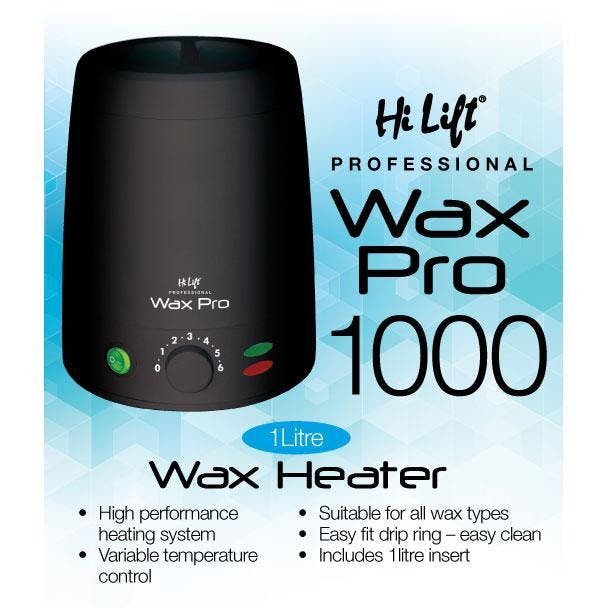 Hi Lift Wax Pro 1000ml 1 Litre Wax Heater - Black