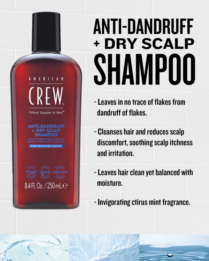 American Crew Anti Dandruff + Dry Scalp Shampoo 250ml