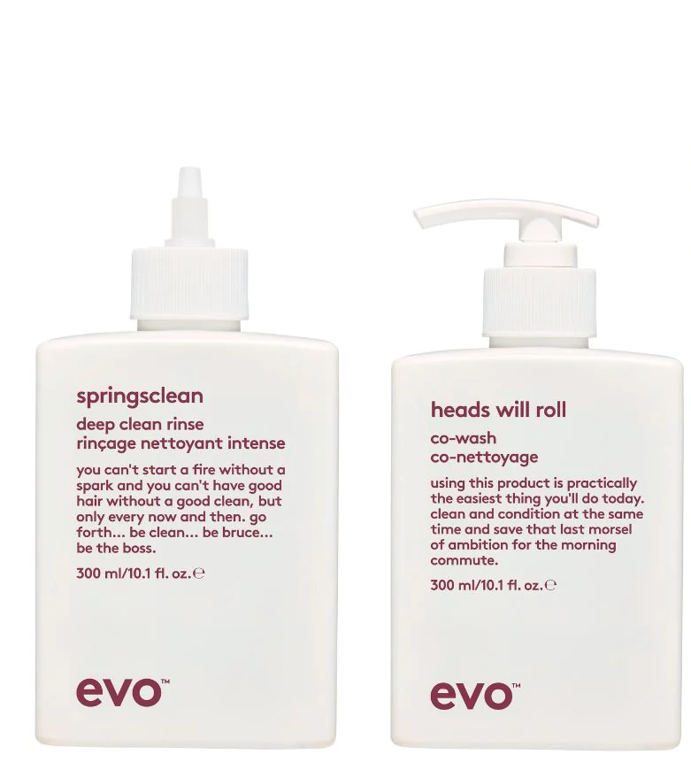 Evo Heads Will Roll Co-Wash and Deep Clean Rinse 300ml Bundle