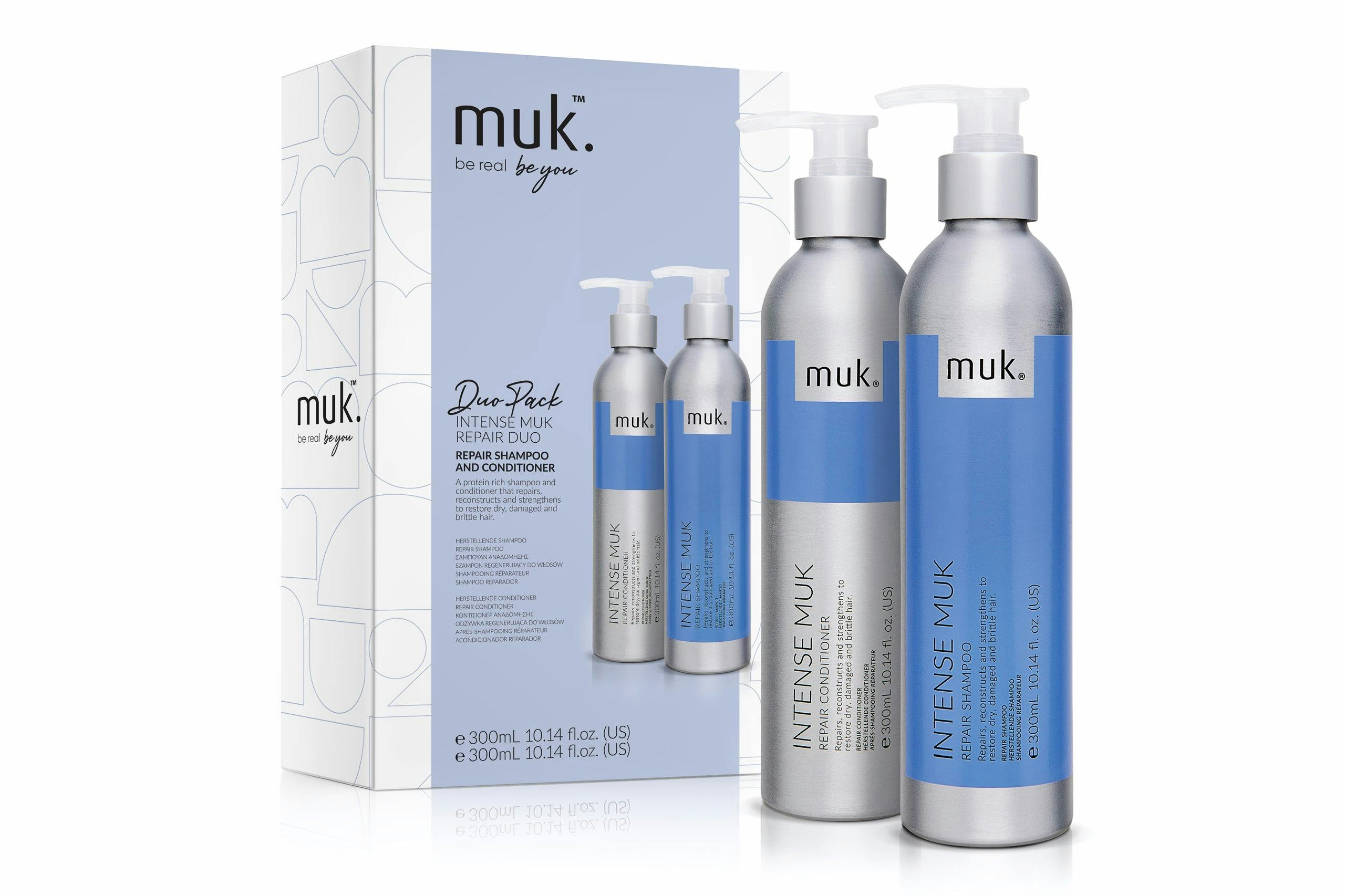 Muk Intense Muk Repair Shampoo and Conditioner 300ml Duo Pack