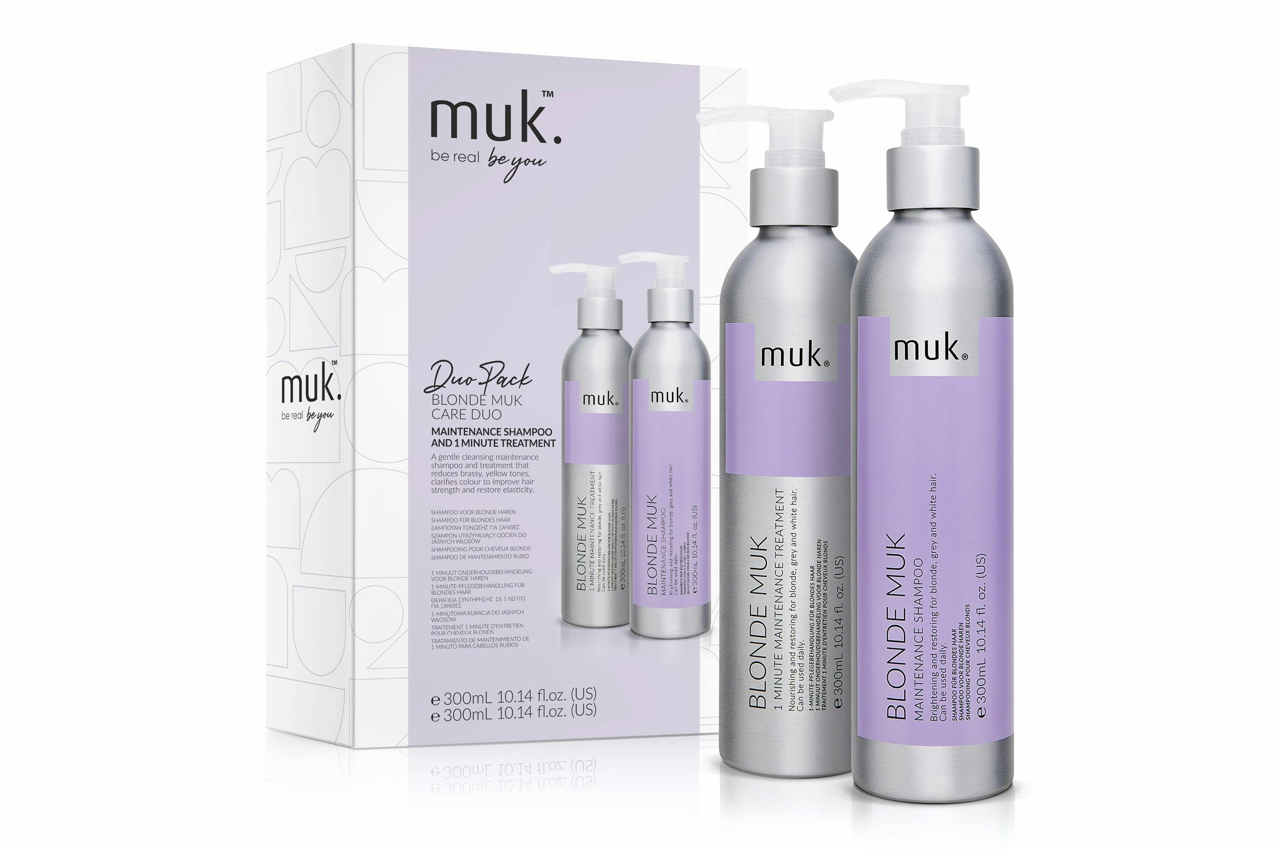 Muk Blonde Muk Toning Shampoo and Toning Treatment Duo Pack